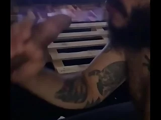 In a steamy Brazilian encounter, a tattooed amateur eagerly services a big cock, demonstrating his expertise in deepthroat techniques. The hairy, raw action culminates in a satisfying release.