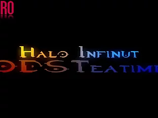 Halo Infinite, a thrilling battle commences. Two combatants, armed with desire, engage in a fierce contest of self-pleasure. Witness the explosive climax as they release their loads, celebrating their shared ecstasy.