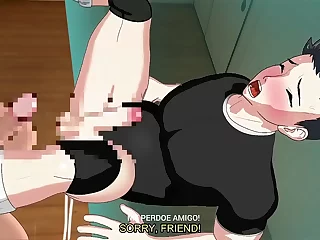 Experimente a melhor animação hentai gay quando um jovem se entrega a uma sessão cheia de vapor com o seu amigo heterossexual bem dotado. Testemunhe a intensa ação do leite e o prazer animado neste vídeo imperdível do yaoi.