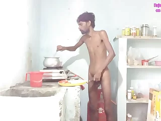 Rajeshplayboy993, a slender desi chef, cooks up a sensual feast. He expertly prepares his ass for an intense fingering, all while pleasuring his big, uncut BBC. The climax? A creamy finish on his hairy belly.