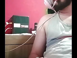 Rubbing my little head, I got wildly aroused. Stroking faster, I came hard. A hot gay masturbation session.
