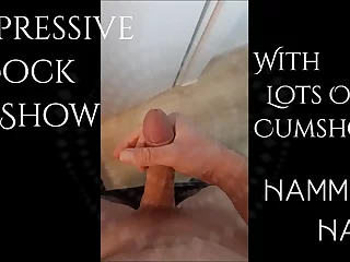 A well-hung stud flaunts his impressive cock, building anticipation with a tease before erupting in a hot load. This solo showcase of self-pleasure and climax will leave you breathless.