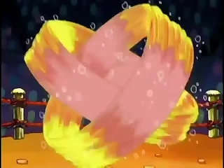 Spongebob und Patrick liefern sich einen verspielten Ringkampf, bei dem Spongebob mit seiner Zunge Patricks Zehen reizt und eine dampfende Fußlecksitzung auslöst.