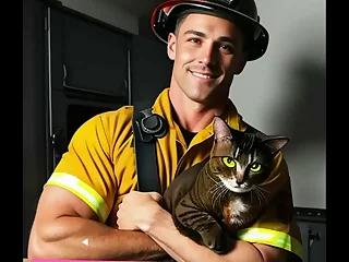 Feast your eyes on the sizzling hot gay fireman, flaunting his jaw-droppingly massive member. His tantalizing boxers barely contain his colossal package, leaving little to the imagination. This video will leave you breathless.